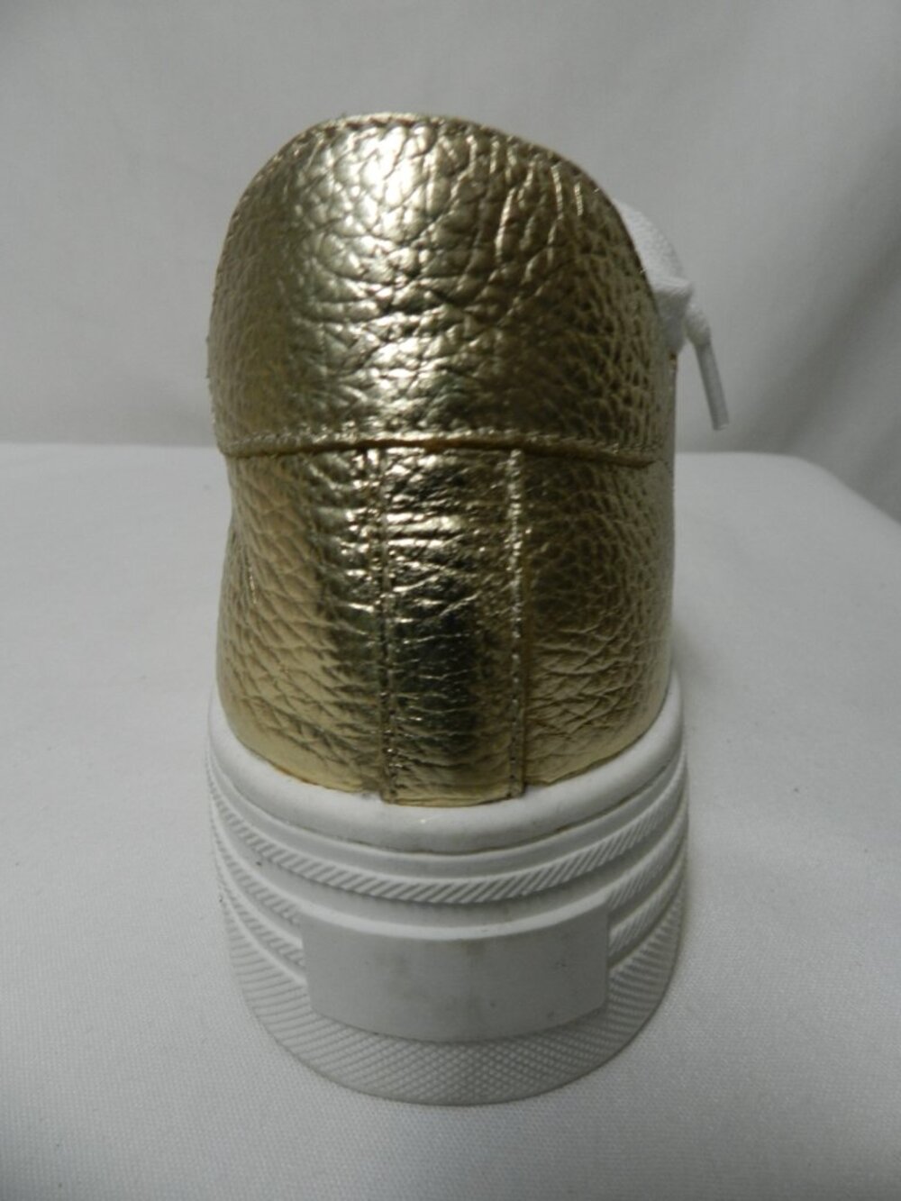 Crown Vintage Gamina gold Leather Platform sneakers tennis shoes Casual Size 8 - Picture 11 of 14